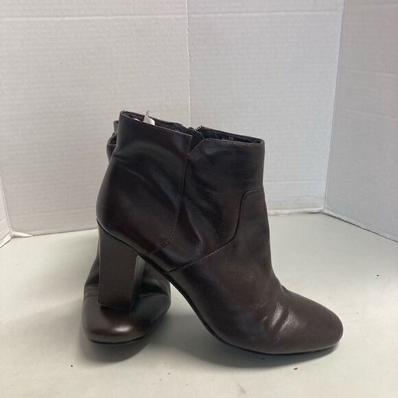 Leather Upper‎ NINE WEST Women’s Brown Ankle Boots Size8M - Picture 12 of 12